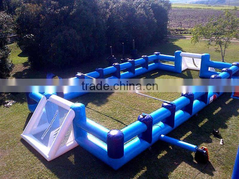 EN71 Human Soap Football custom size Jumpfun Inflatable water soccer picth/Football soap field for sale