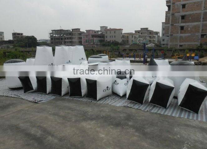 Large X bunkers for paintball inflatable obstacle