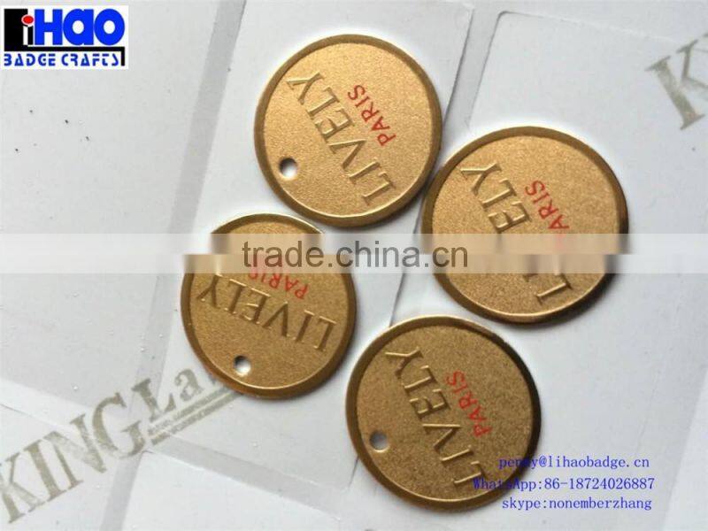 new arrival fashion logo custom printed bottle neck hang tag