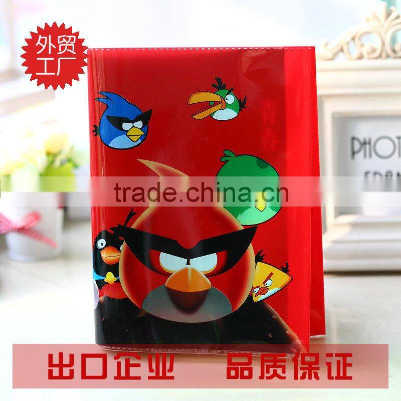 2015alibaba China Plastic High Quality cartoon Wholesale book cover