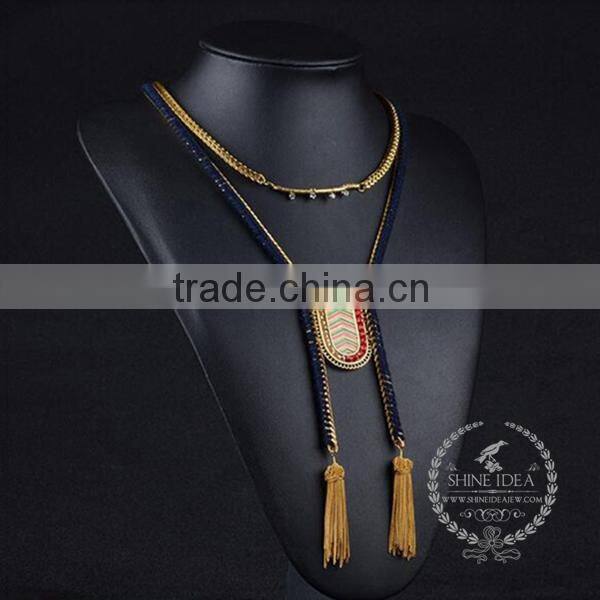 high quality vintage style chunky statement necklace tin alloy fashion women pendant necklace 6390114