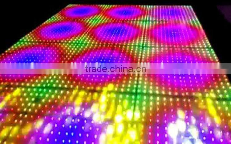 PC/Sub Control 144pcs SMD5050 3in1 RGB 12*12 Pixels Interactive 50*50cm LED Dance Floor