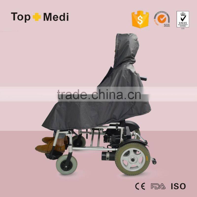 Scooter Accessories Waterproof Lined Tartan Disabled Wheelchair Poncho Raincoat
