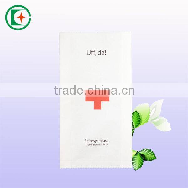 Best Sale Custom-Made plastic lined waterproof airplane sick bags waste paper bags