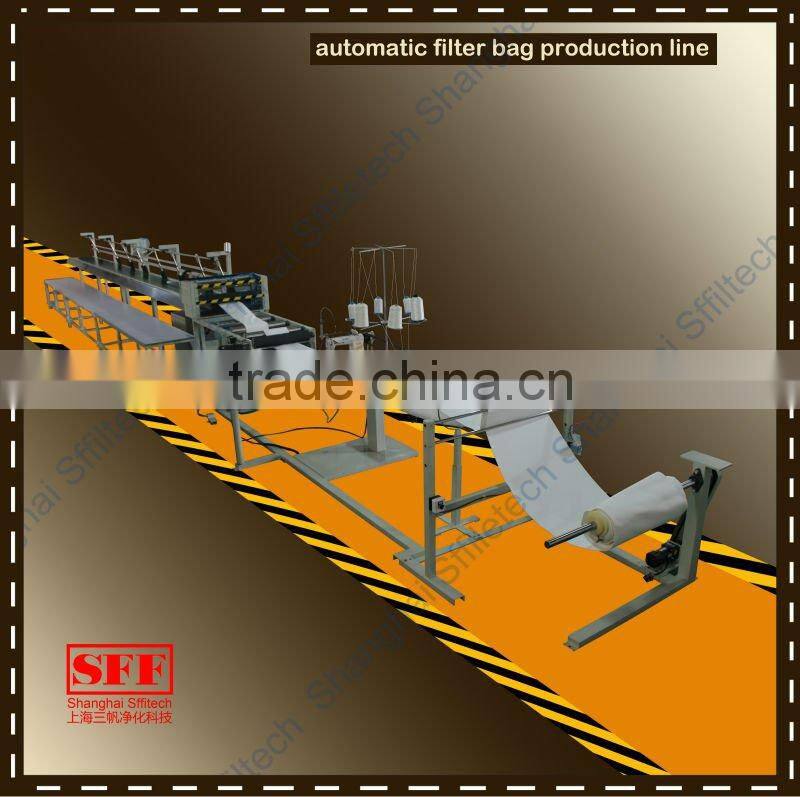 automatic filter bag sewing line or welding line supplier