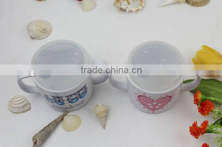 two handle baby melamine mug