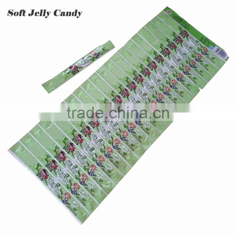 green apple flavours gelatin soft halal jelly candy