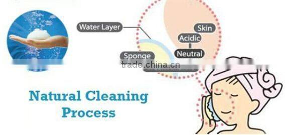 Facial cleansing green tea konjac sponge
