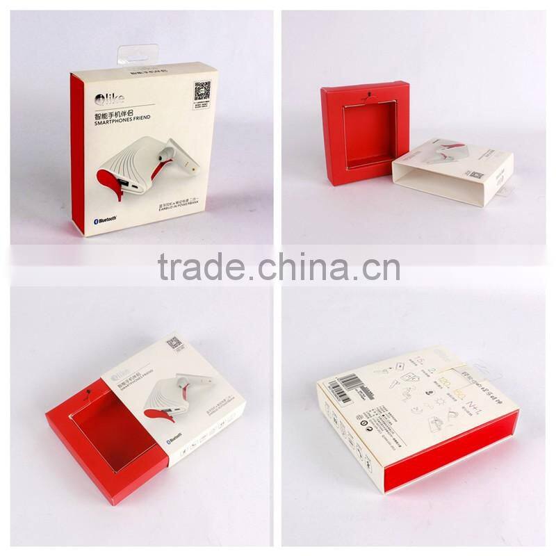 Fashionable folding flat art paper packing box with customized logo