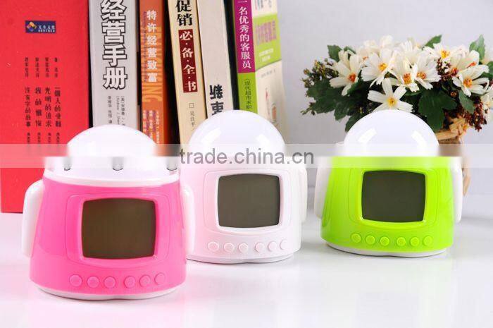 DIY star projection LED alarm clock