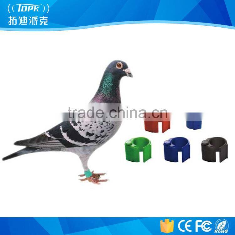 Hot Sell Plastic RFID Lf/Hf/UHF Pigeon Foot Tag for Animal Racing Tracking