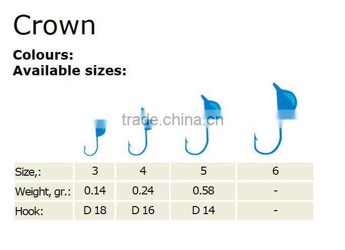 Crown new wholesale tungsten ice jig