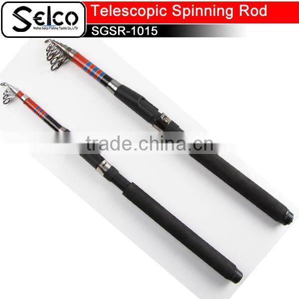 colorful fiber glass rods fishing rod cheap fishing tackle telescopic spinning rods