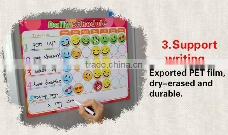 custom magnetic weekly planner fridge magnetic board to-do list kids chores chart