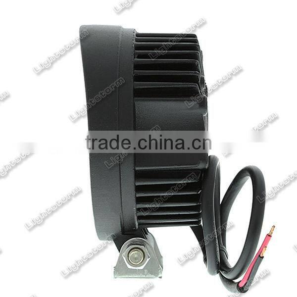 New 4" 27W 12V LED Work Light Off Road Flood Fog Light 6500K ATV Tractor Train Bus Boat Flood Beam for mini jeep 4x4