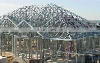 durable light steel structure of greenhouse,garage,mobile house