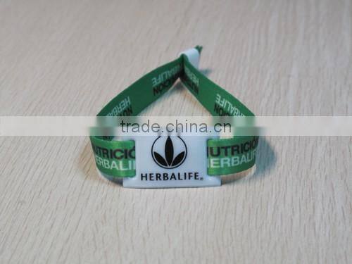 RFID Cheap Event Wristbands for Festival Event Fabric with Slide Lock