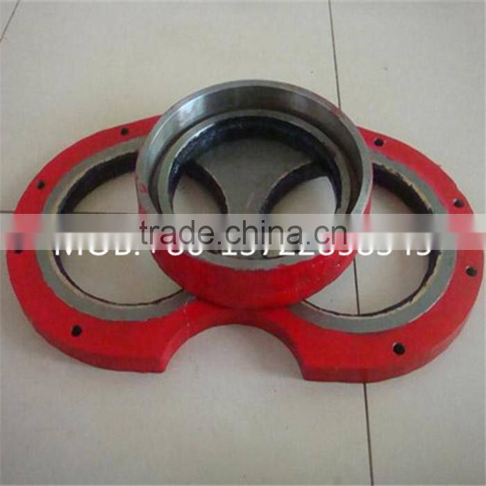 china manufacturer zoomlion concrete pump glasses plate and cutting ring, zoomlion concrete pump spare parts