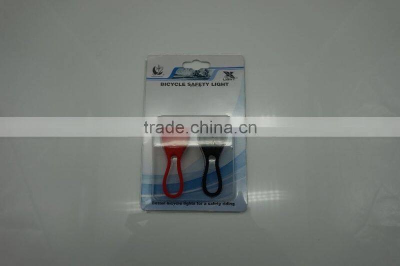 Mini light set Bicycle Accessories Silicon LED Cycling Safety front Rear Bicycle Light set