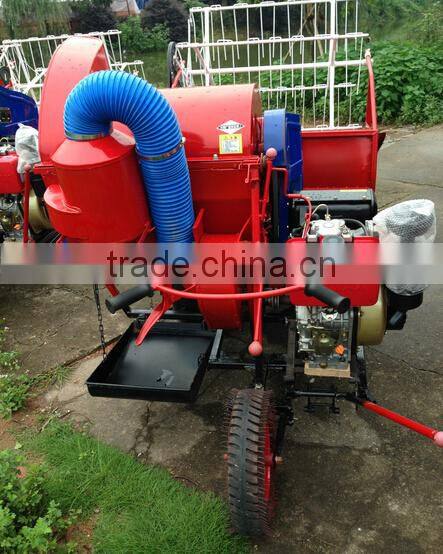Crawler type small grain harvester