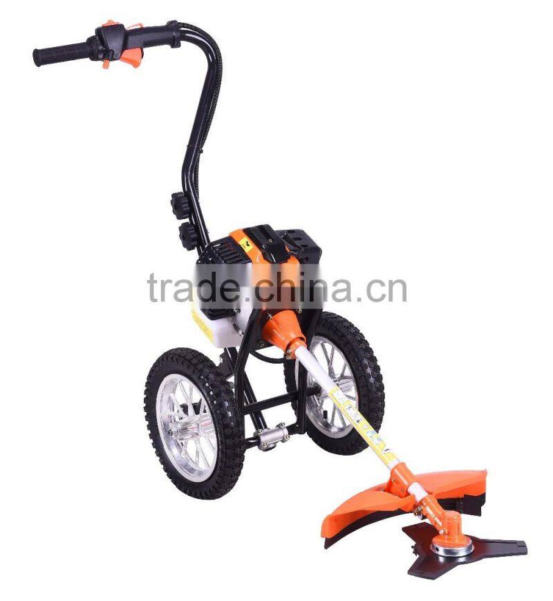 Hand push brush cutter,hand push grass cutter,hand push lawn mower with CE certificate