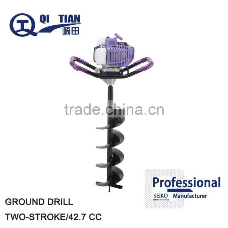 GROUND DRILL/EARTH AUGER/EARTH DRILLING MACHINE GAS POWERED/ 42.7CC/TWO-STROKE 1.8HP