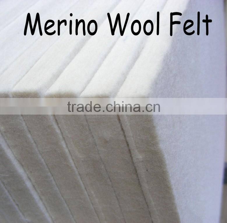 customized size industrial 100% merino wool felt