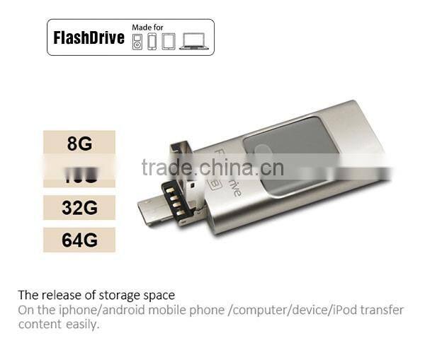 Factory Price usb Flash Drive 3 in 1 otg iflash Drive Wholesale Dual usb Flash Drive