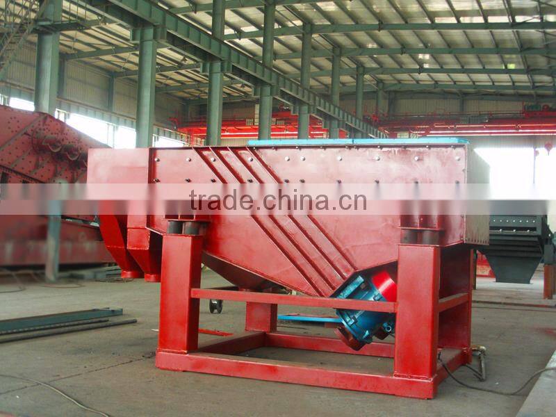 Linear vibrating screen for rock crushing plant