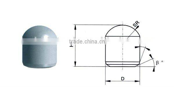 Carbide tooth for rock drilling bits which from Zhuzhou tungsten carbide base