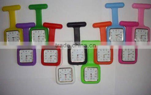 Free sample Unique Square Silicone Nurse Watch