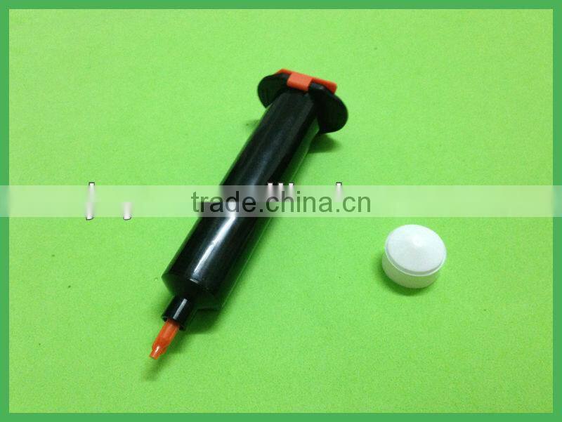 Fast delivery 10ml/30ml Black Syringe Barrel Set for UV glue for mobile repairing