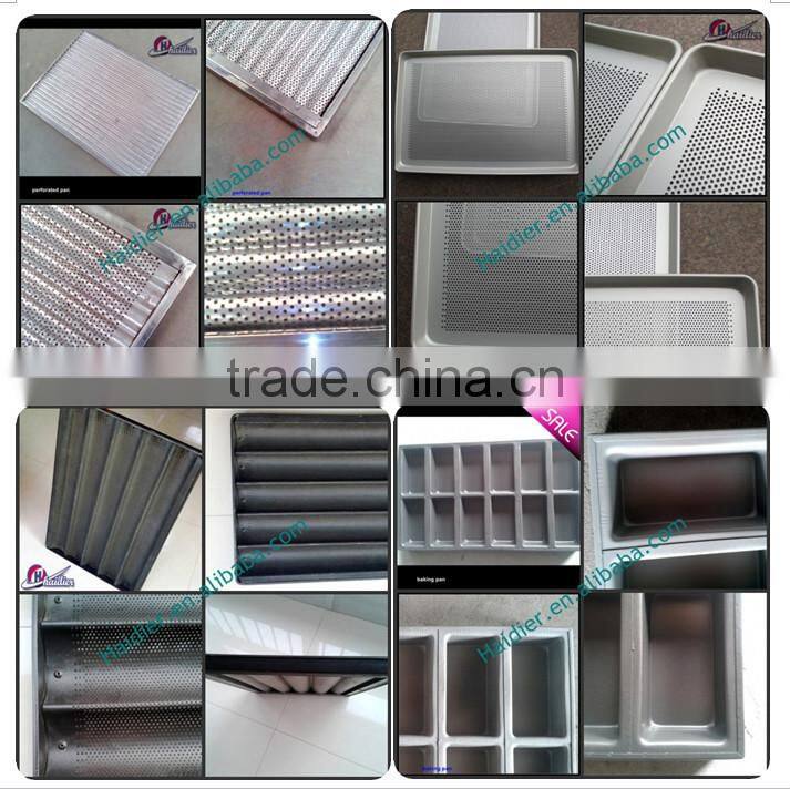 15 Indents teflon coated Hamburger Bun Pan(Non-stick), hamburger baking tray for sale