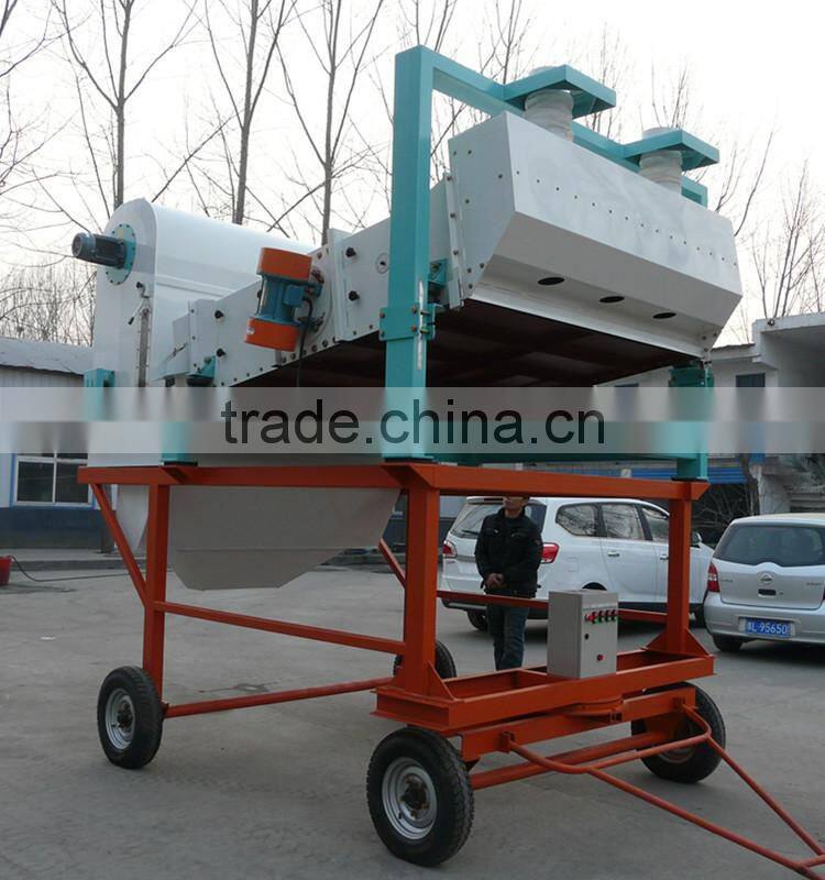 High efficiency movable grain cleaning machinery