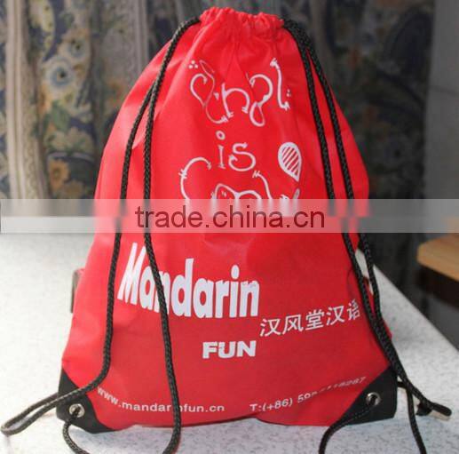 Promotional Custom 190T drawstring bags