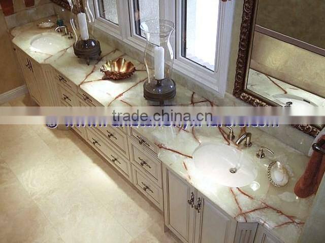 NEW DISPLAY BACKLIT ONYX BATHROOM VANITYTOPS & SINKS