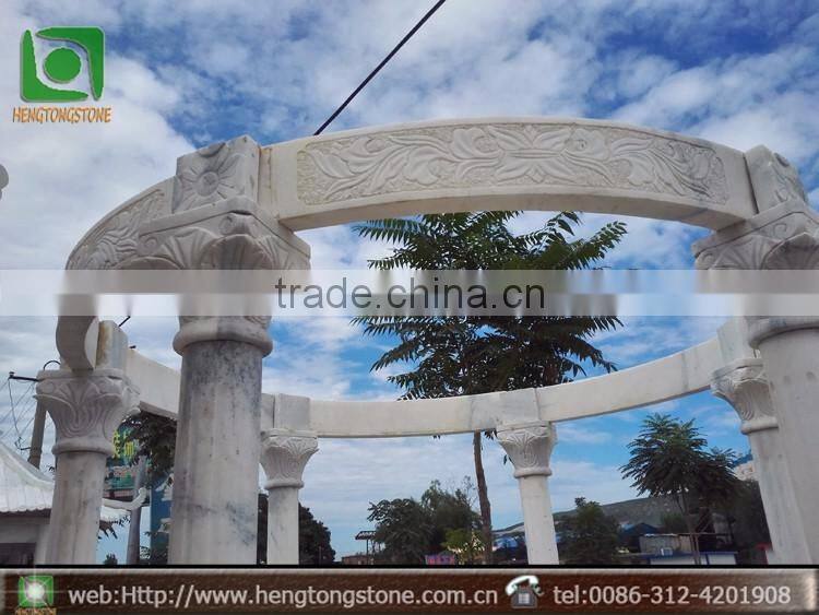 Hot Sale Marble Gazebo For Garden Decoration