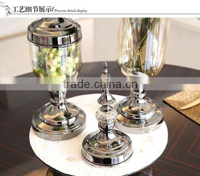 New design european style home wedding decor transparent glass vase