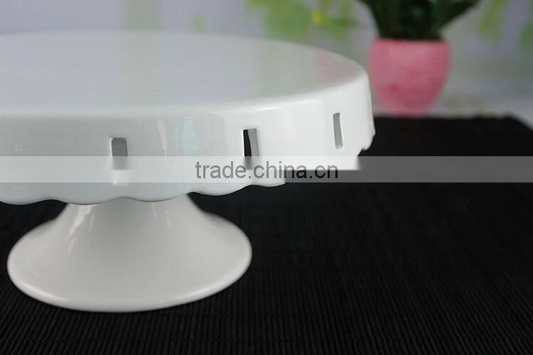 China suppliers wholesale porcelain wedding cake stand for custom design