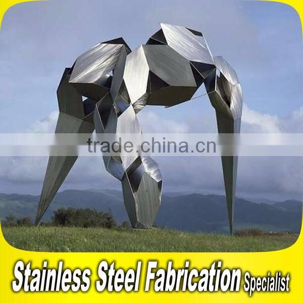 Outdoor Sculpture Stainless Steel Garden Sculpture Stand Sculpture