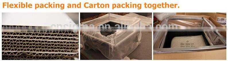 2017 Sigma UV resistant all weather ultra modern pe rattan cheap glass dining table