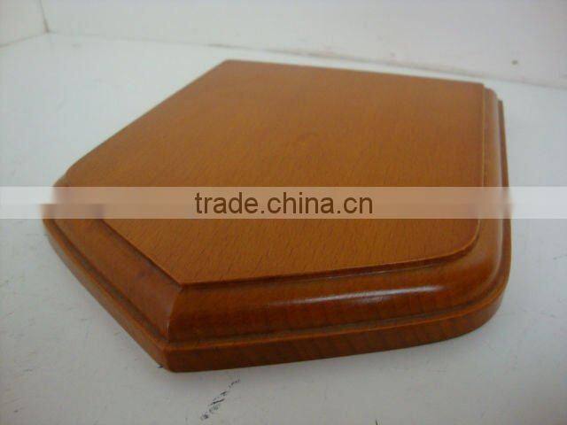 cheap Custom Shield Wooden Trophy Base, Cutom Wooden antique modern Award Base,