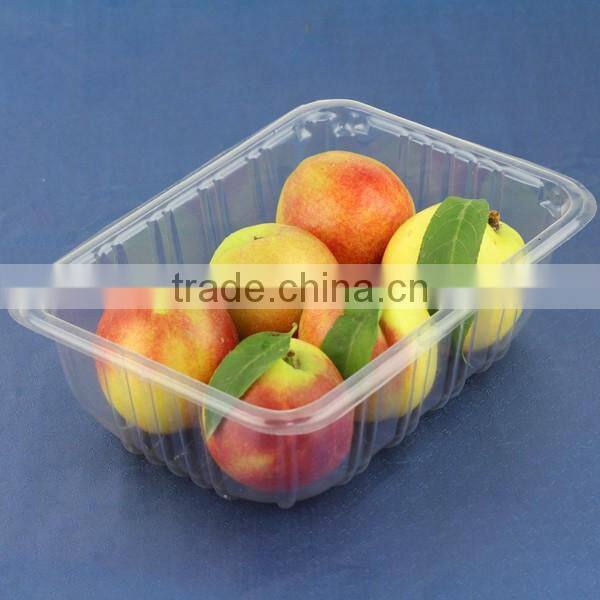 clamshell blister plastic box for fruit vegetable container