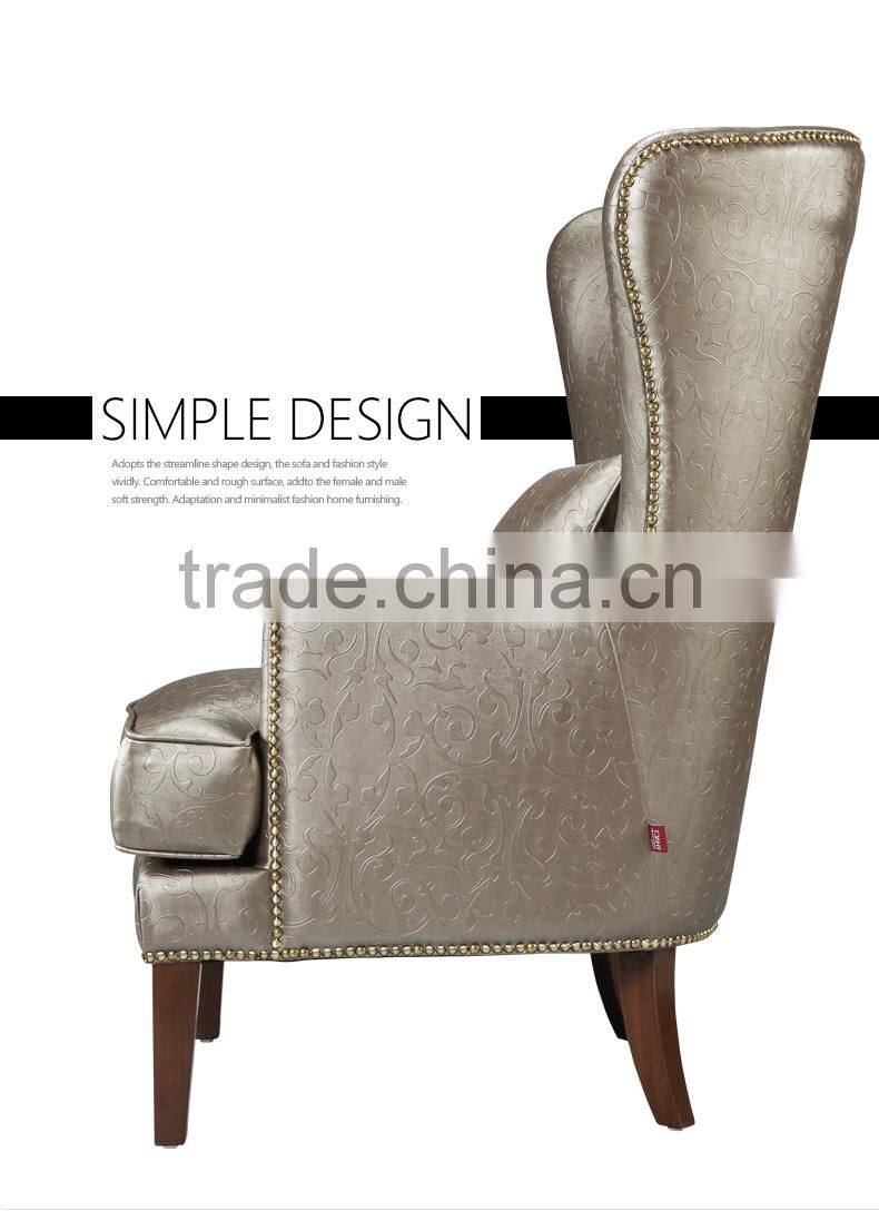 Classic European style leisure lazy sofa chair for hotel restauant office bedroom