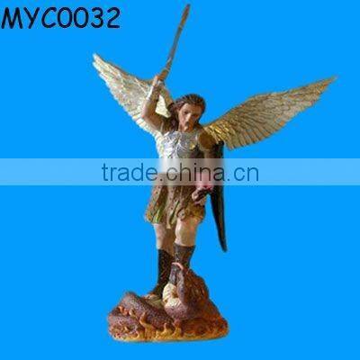 Polyresin warrior statue action figure