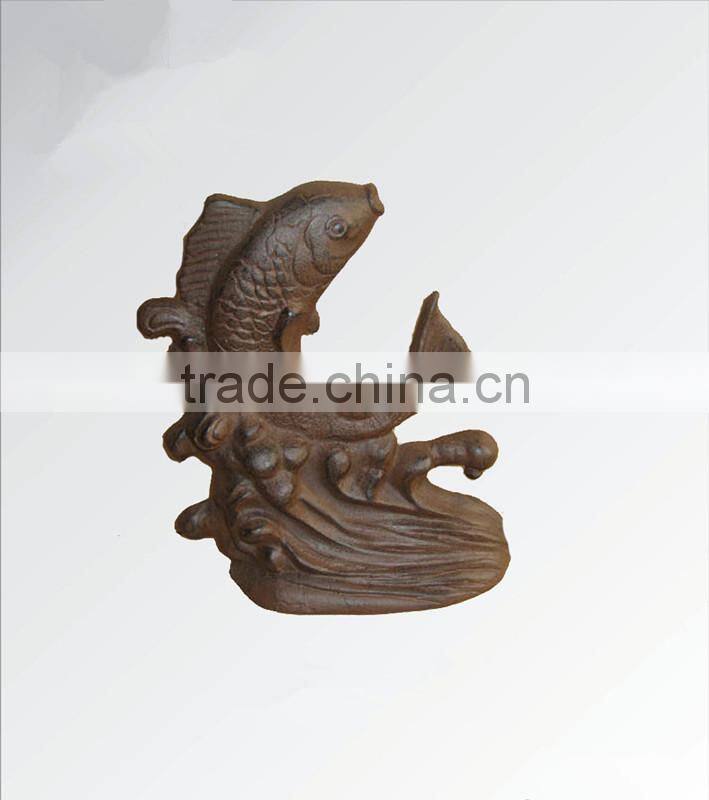 Antique Cast Iron Fish Unique Door Stopper / Unique Door Stopper