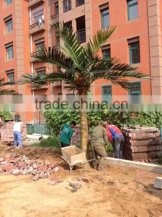 artificial palm tree for decoration china fake garden fiberglass tree decor