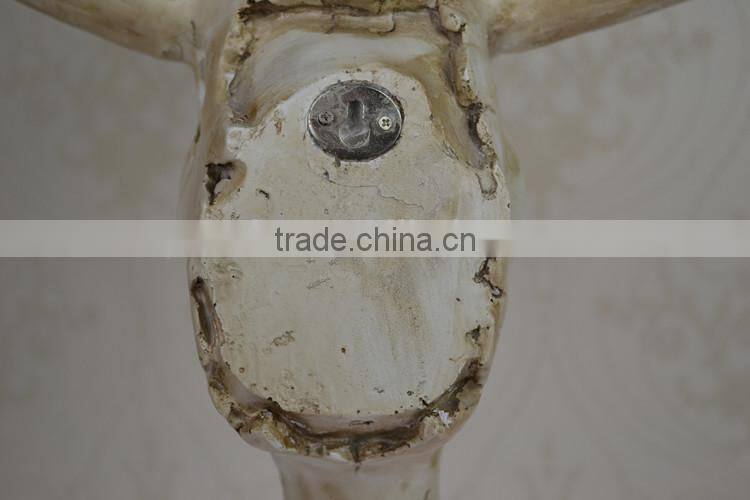 Modern Villa Bar Wall Decoration Resin Sheep Skull Wall Hanging