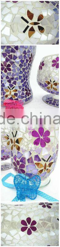 Christmas Decoration Handmade Mosaic Flower Items Glass Giftware