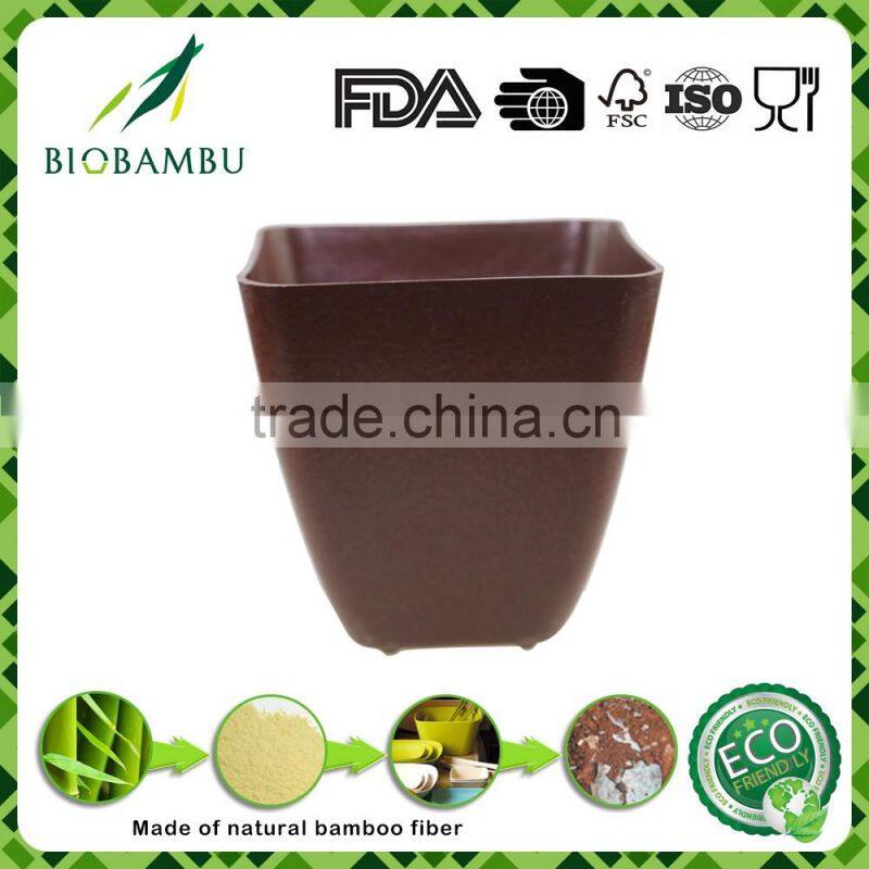 Welcome Environmental Diswasher safe bamboo fiber plant flower pot